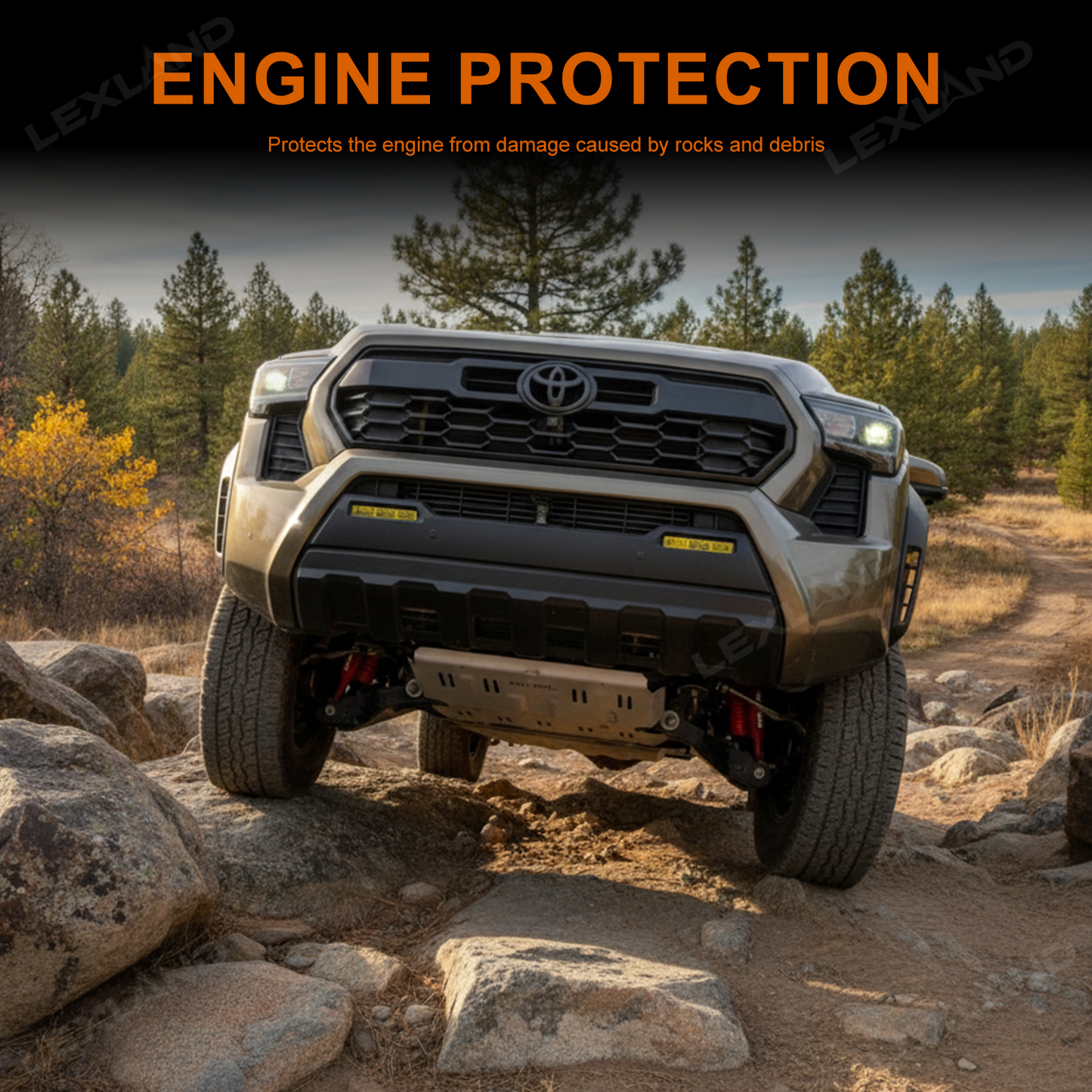 Tacoma Aluminum Front Engine Skid Plate for Toyota