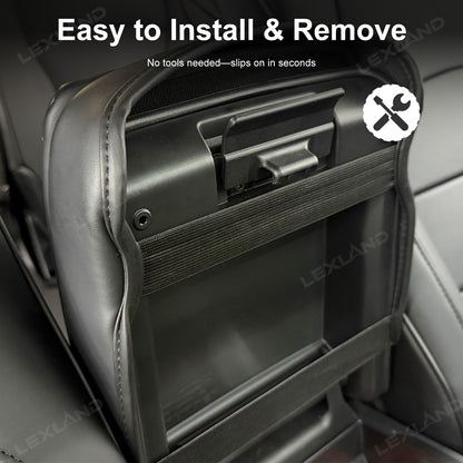 4Runner Center Console Cover Diamond-Quilted Leather Armrest Cover Interior Trim Protector