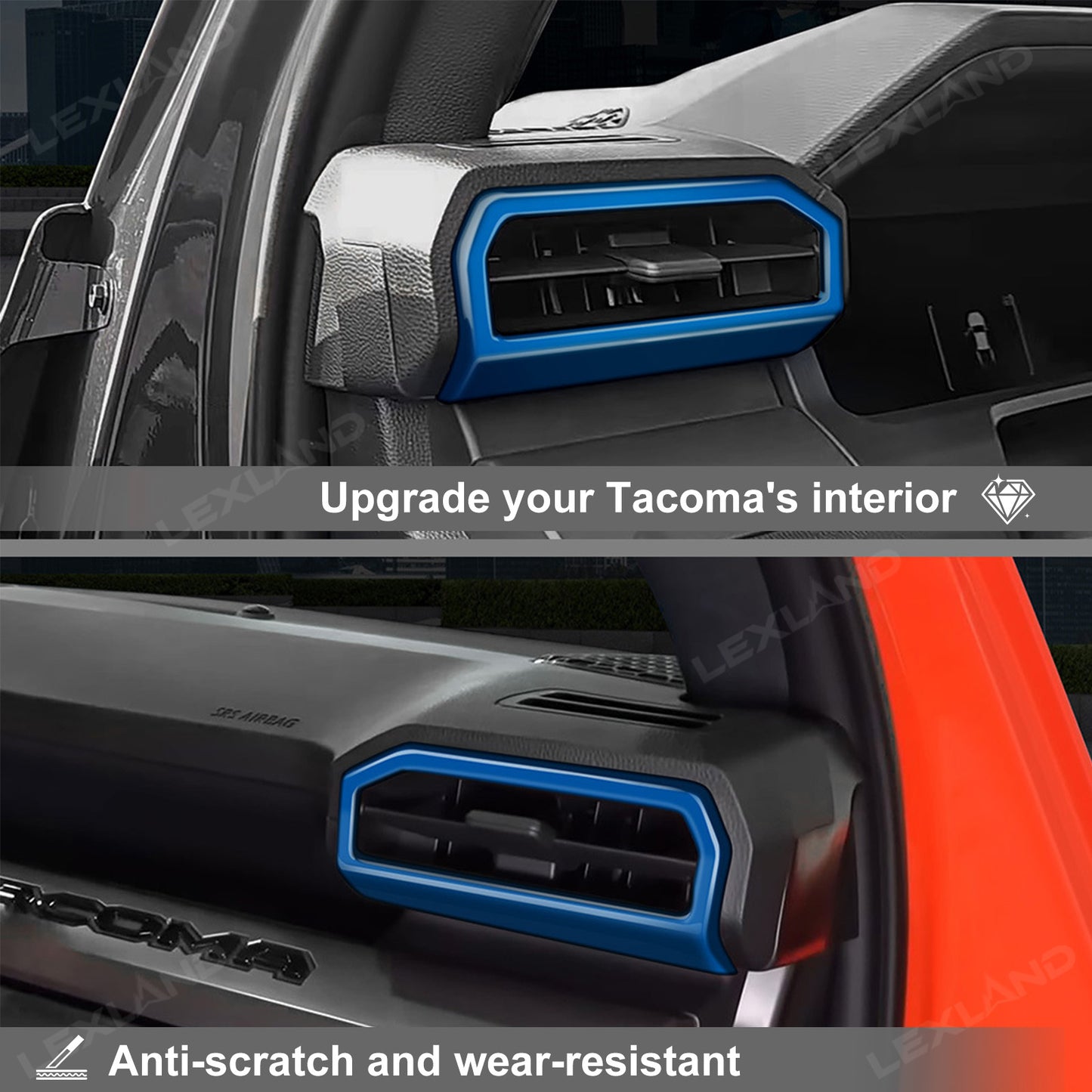 Tacoma /4Runner Air Vent Cover Dashboard Side A/C Decorative Trim for Toyota