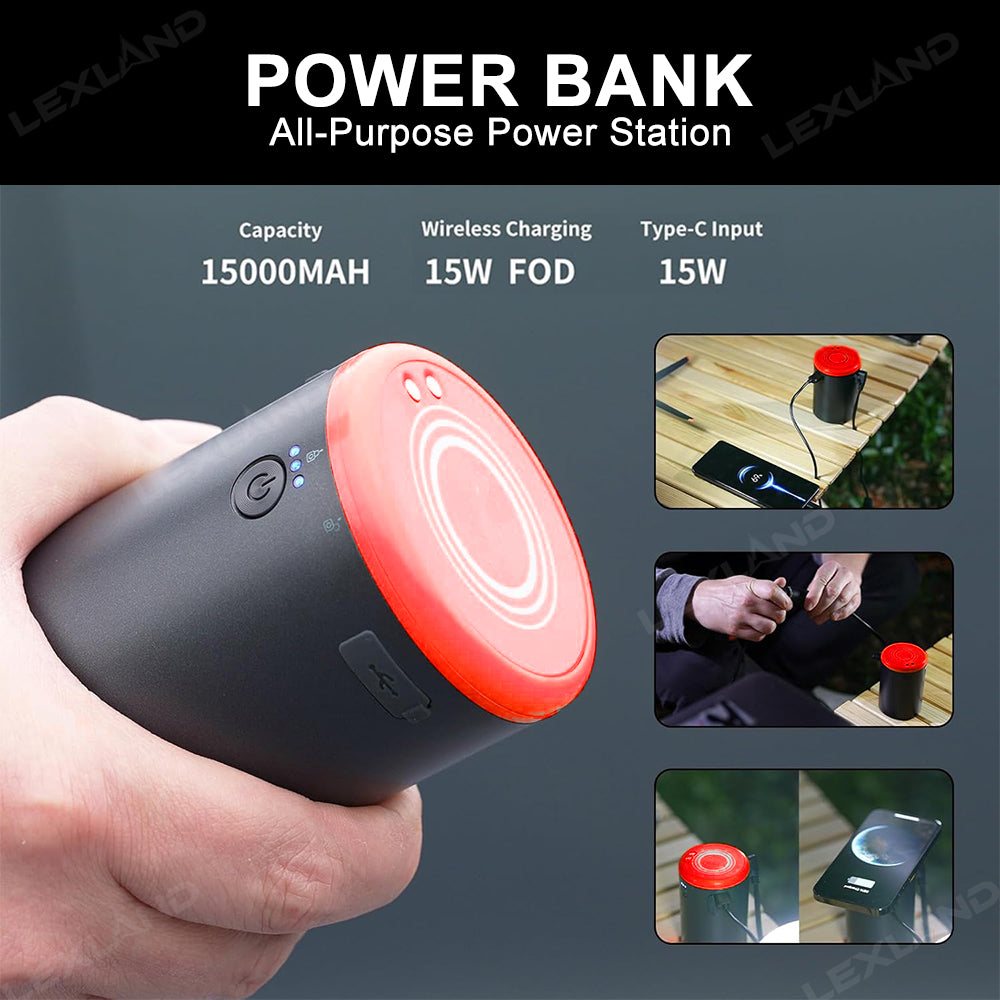 Tacoma/4Runner 6-in-1 Emergency Jump Starter Kit with 15000mAh Portable Power Bank for Toyota