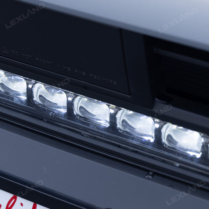 4Runner TRD-Style Front Bumper Grille with Amber Light & LED Light Bar for Toyota