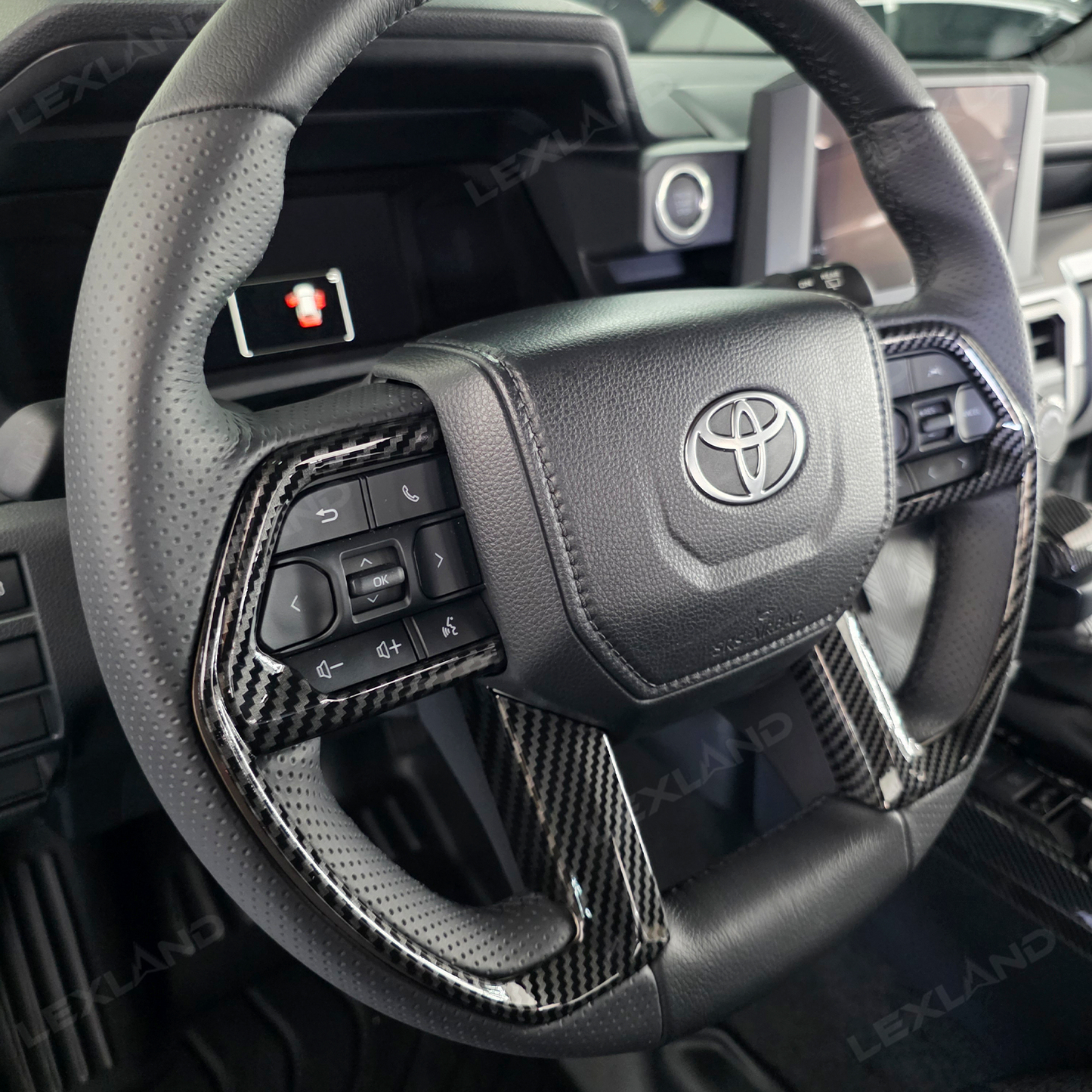 4Runner Interior Cover Trim ABS Carbon Fiber Style Protective Overlays For Toyota