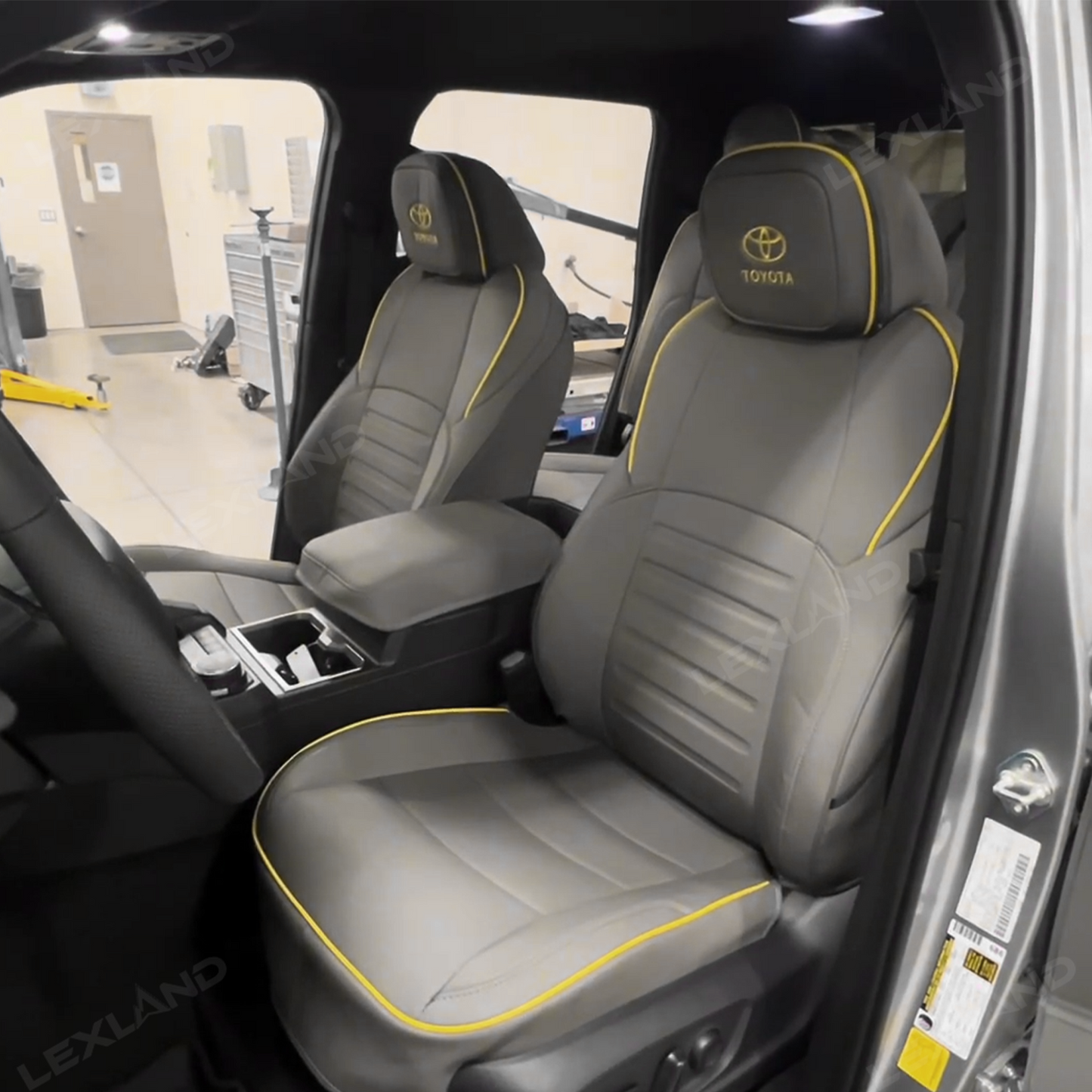 Tacoma Custom Seat Covers Nappa Leather Seat Cover Set with TRD Pro Style for Toyota