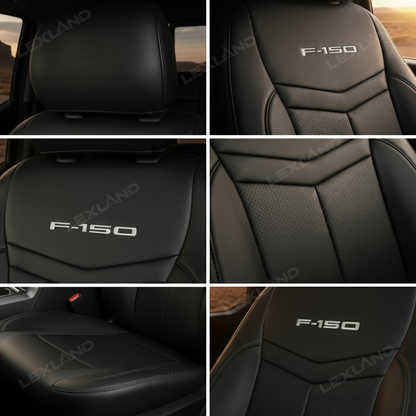 F150 Seat Covers NAPPA Leather Full Coverage Seat Protector with F150 Letter Style