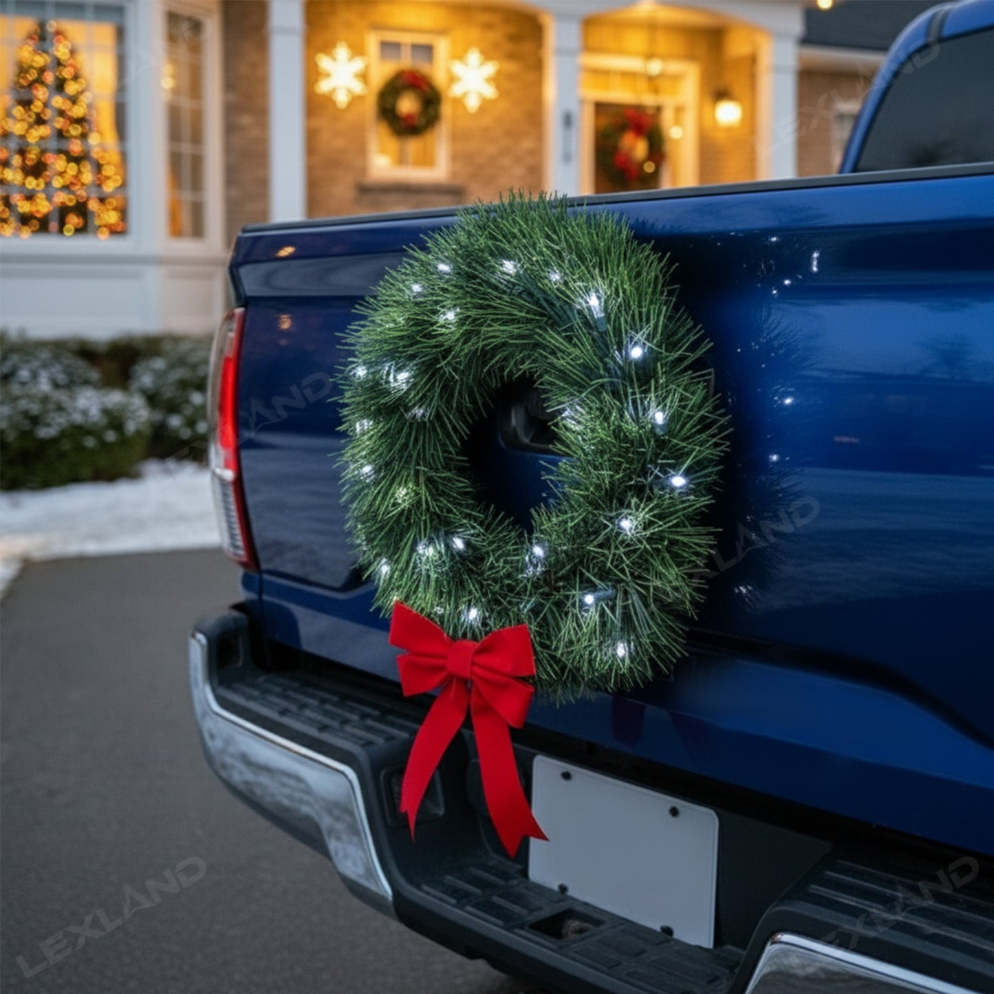 Climbing Santa Claus Car Christmas Decoration