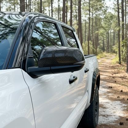 Tacoma Rear View Mirror Cover ABS Rearview Cap Decoration Protection Trim with Split-Line Style