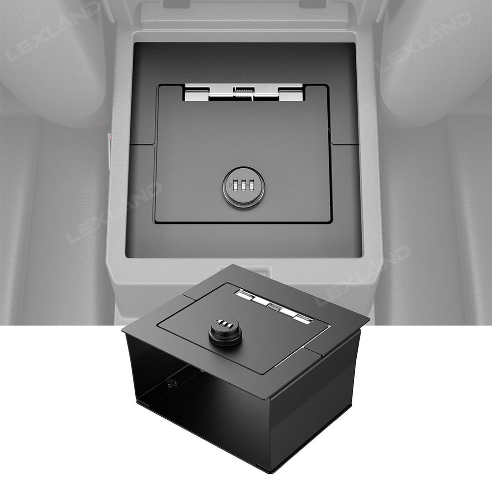 4Runner Center Console Safe Lock Box Armrest Security Organizer Safe Vault Lockbox for Toyota