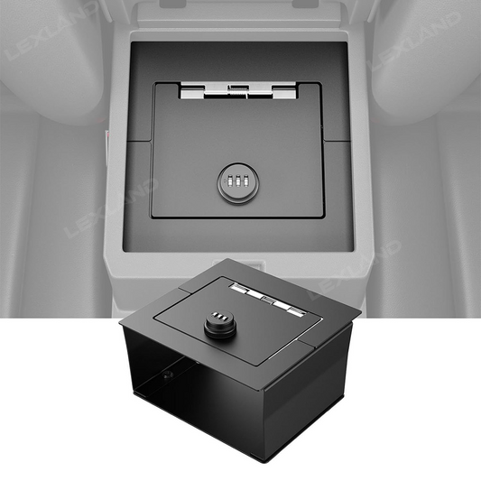 4Runner Center Console Safe Lock Box Armrest Security Organizer Safe Vault Lockbox for Toyota
