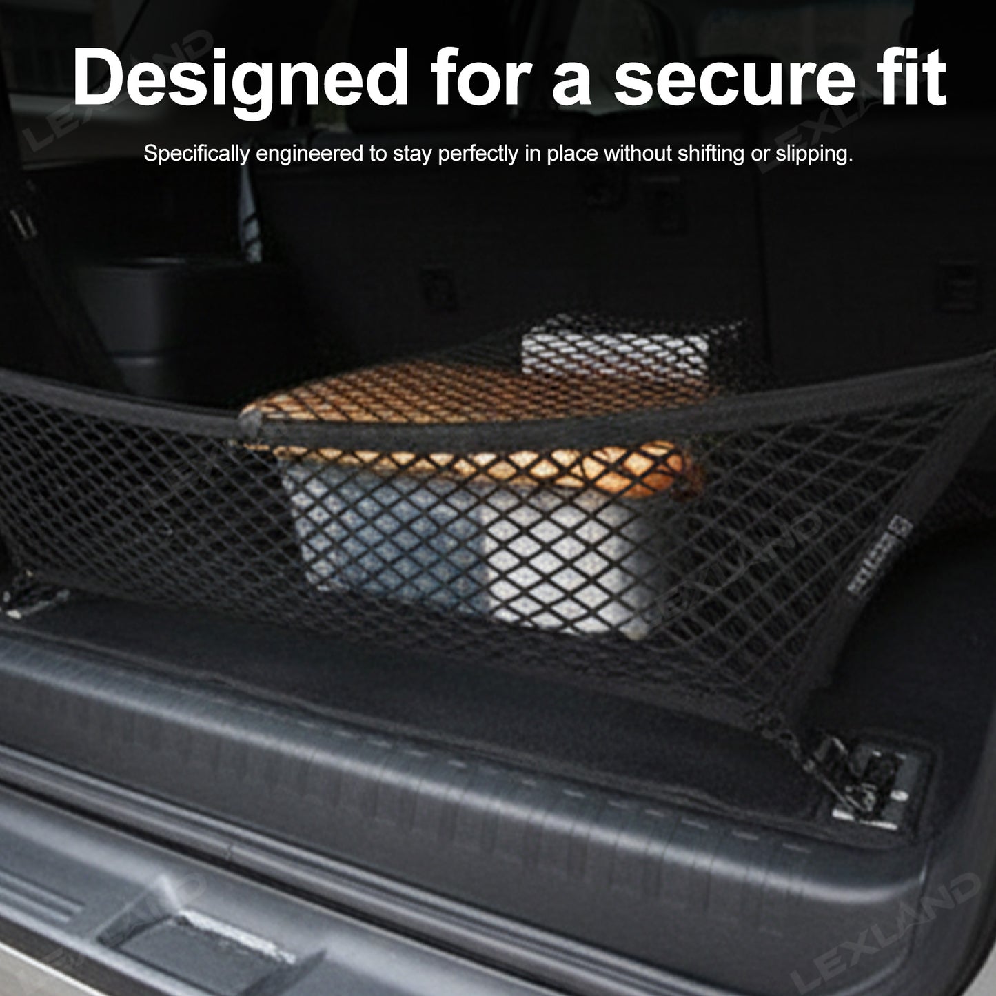 4Runner Elastic Trunk Net Trunk Mesh Cargo Organizer Luggage Net for Toyota