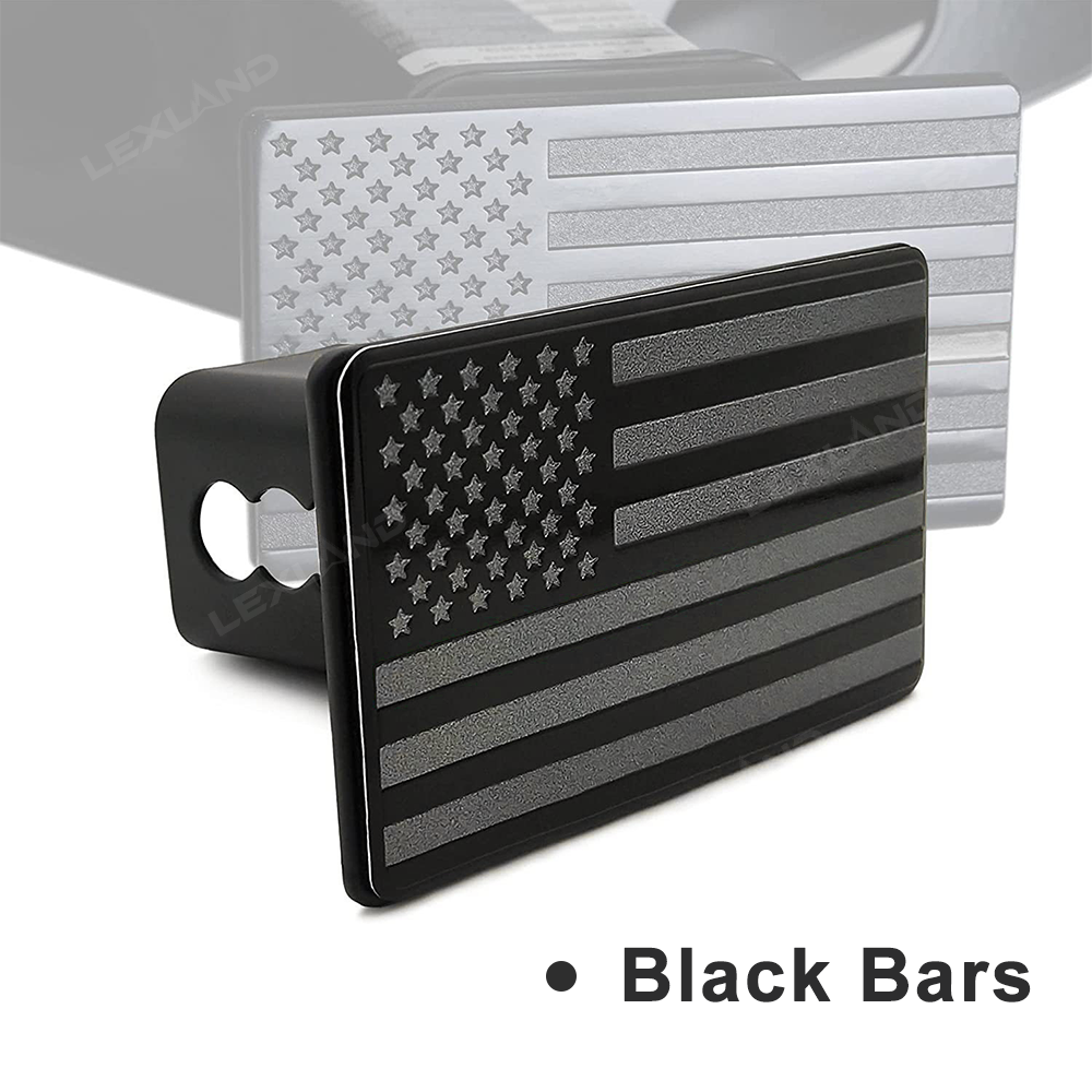 4Runner American Flag Hitch Cover Cap Carbon Steel Trailer Hitch Receiver Cover for Toyota