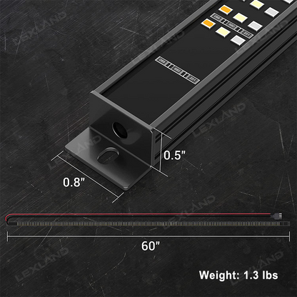 Tacoma 48" LED Tailgate Light Bar with Reverse Light, Brake Light & Sequential Turn Signals