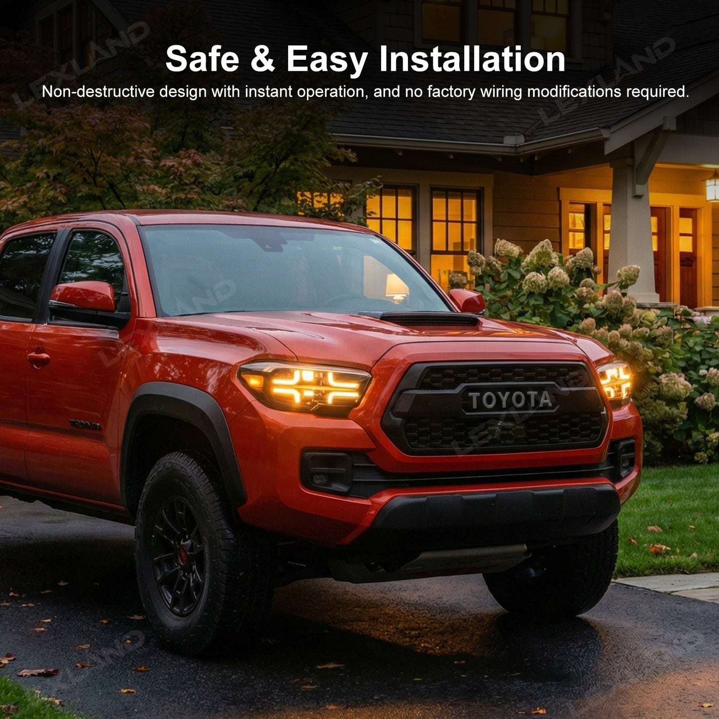 Tacoma Head Lights LED Headlights Upgrade Assembly with Sequential Turn Signal