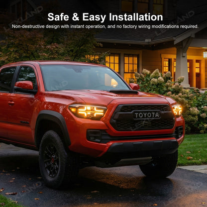 Tacoma Head Lights LED Headlights Upgrade Assembly with Sequential Turn Signal