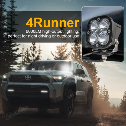 Tacoma/4Runner Baja Designs Ditch Lights Kit Squadron Pro LED A-pillar Lights for Toyota