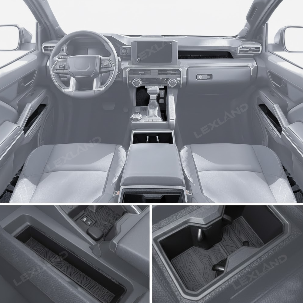 Tacoma Interior Silicone Liner Insert Interior Cover & Organizer Set for Toyota