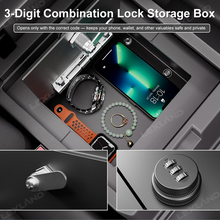 4Runner Center Console Safe Lock Box Armrest Security Organizer Safe Vault Lockbox for Toyota