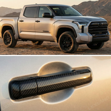 Tundra Door Handle Cover Trim ABS Carbon Fiber Style Protector Overlay for Toyota
