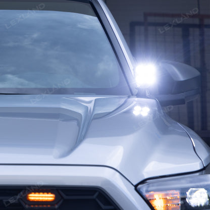 Tacoma/4Runner Baja Designs Ditch Lights Kit Squadron Pro LED A-pillar Lights for Toyota