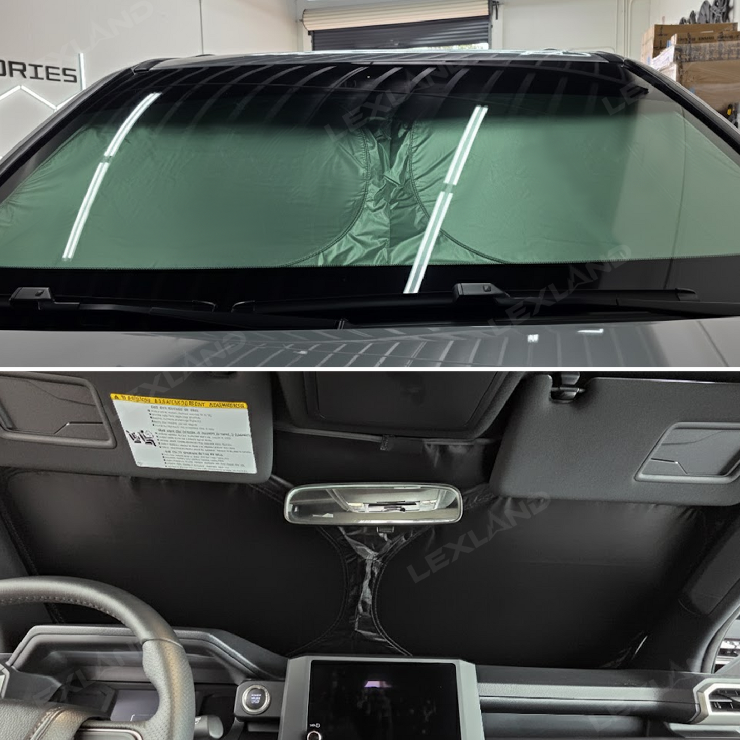 Tacoma Windshield Sun Shade Foldable Sunshade Front Window Shade for Toyota