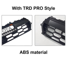 Tacoma Front Bumper Grille With LED & Light Bar Racing Grills With TRD PRO Style Upgrade for Toyota