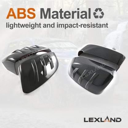 Tacoma Rear View Mirror Cover ABS Rearview Cap Decoration Protection Trim with Split-Line Style