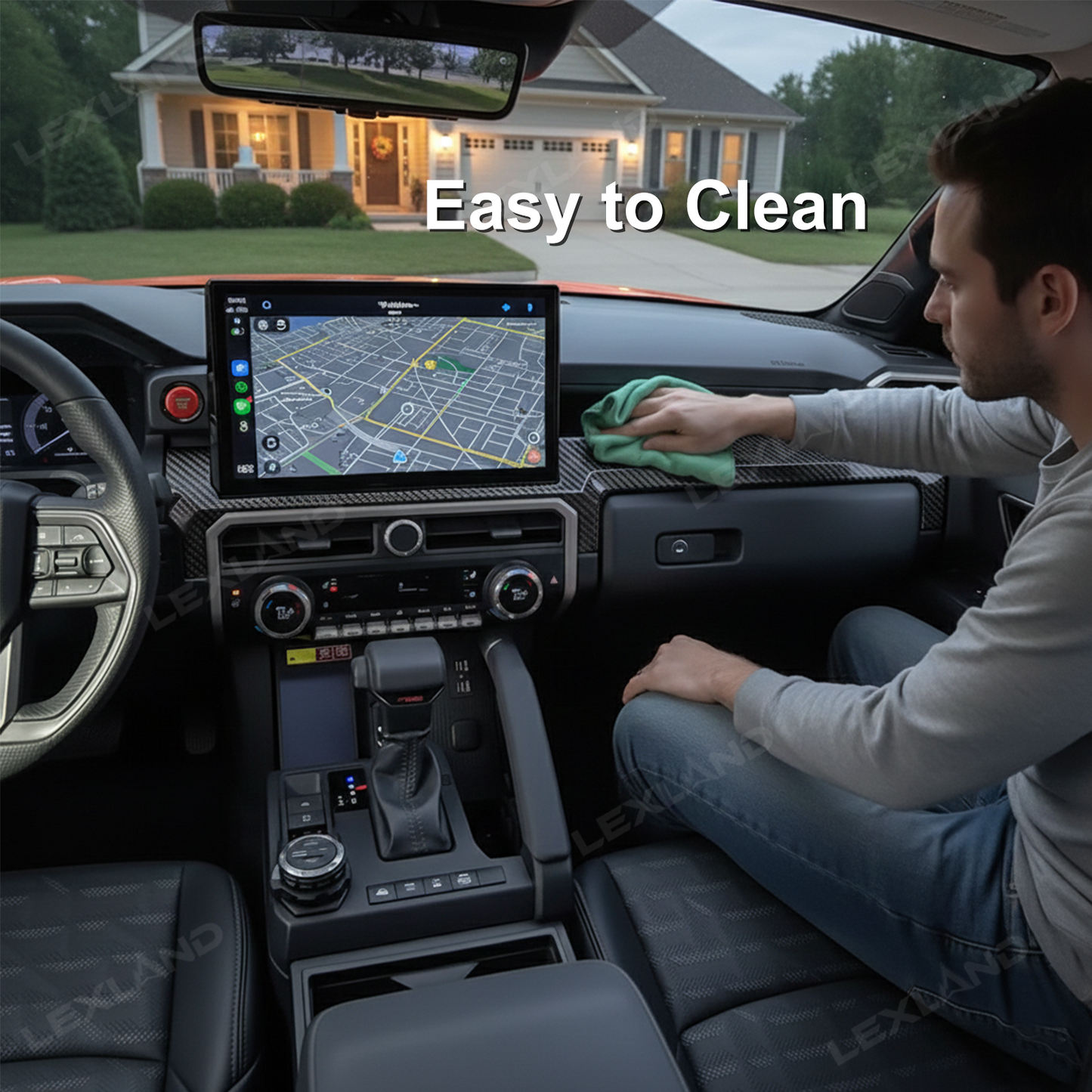 Tacoma Dashboard Cover Center Console Dash Trim Strip Interior Cover for Toyota