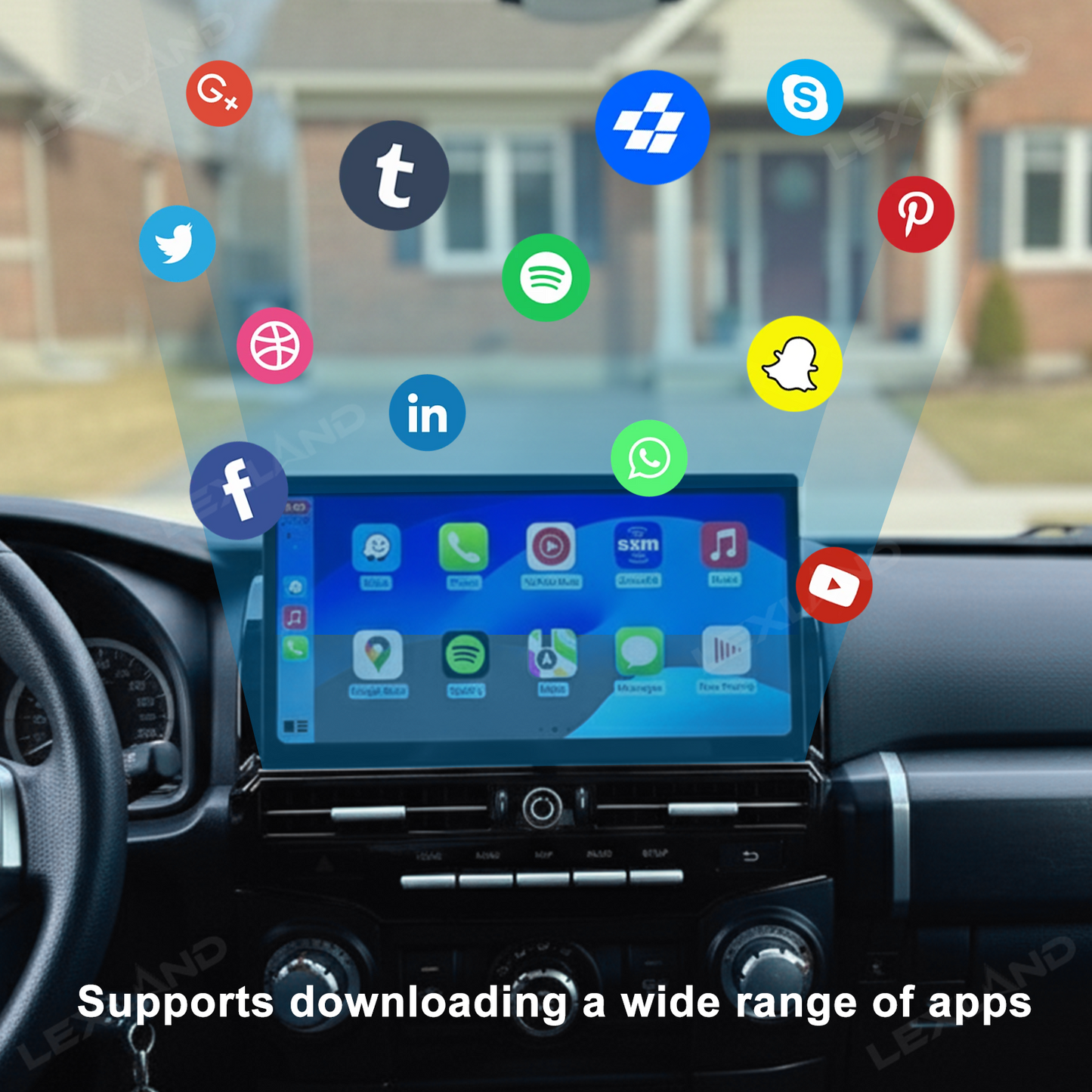 4Runner Head Unit Stereo with Carplay 14" Center Console Navigation Screen Entertainment Touchscreen