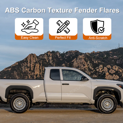 Tacoma Fender Flare ABS Carbon Fiber Style Fender Wrap