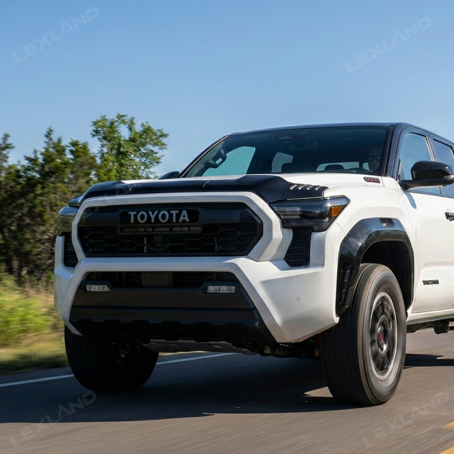 Tacoma Hood Deflector Split Design Hood Protector ABS Hood Shield for Toyota