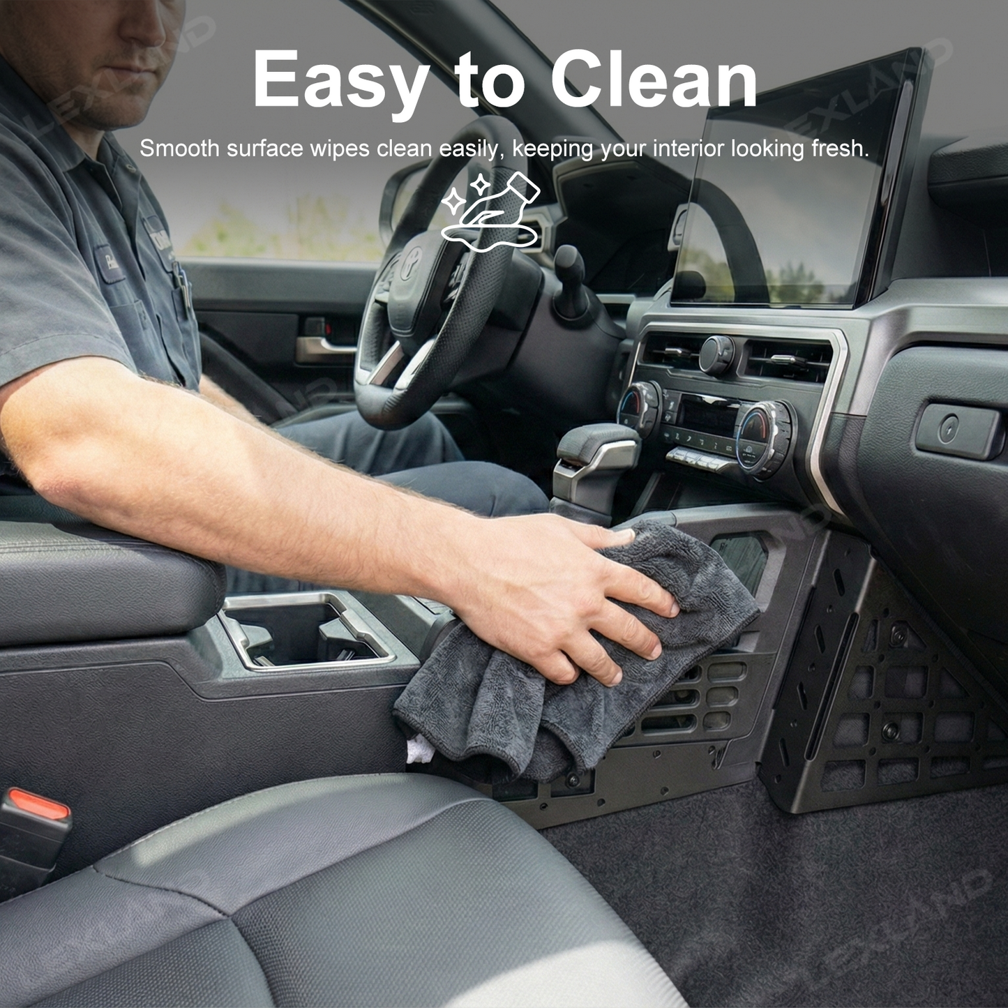 4Runner Center Console Molle Panels Multi-Functional Storage System for Toyota