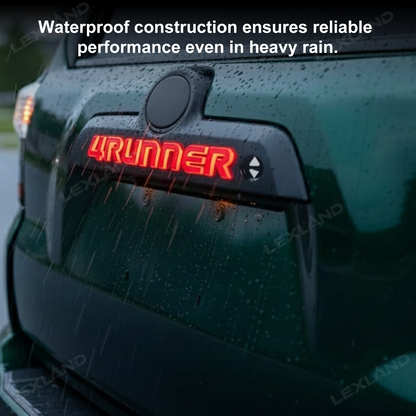 4Runner LED Tail Light with Button Rear Brake Stop Lamp Replacement Tailgate Garnish for Toyota