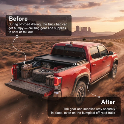 Tacoma Tri-fold Soft Folding Truck Bed Tonneau Cover for Toyota