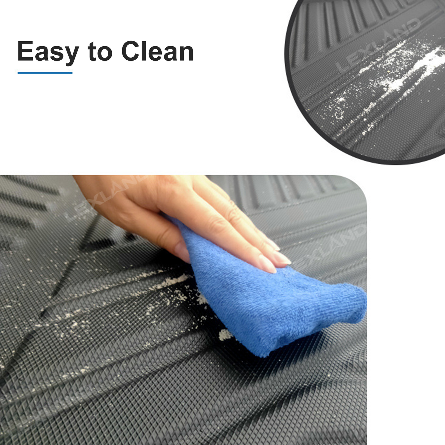 4Runner Cargo Mat & Seat Back Protector Set TPE All-Weather Trunk Mat for Toyota