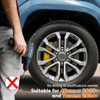 Tacoma /4Runner Brake Caliper Cover Front and Rear Caliper Protector Set for Toyota