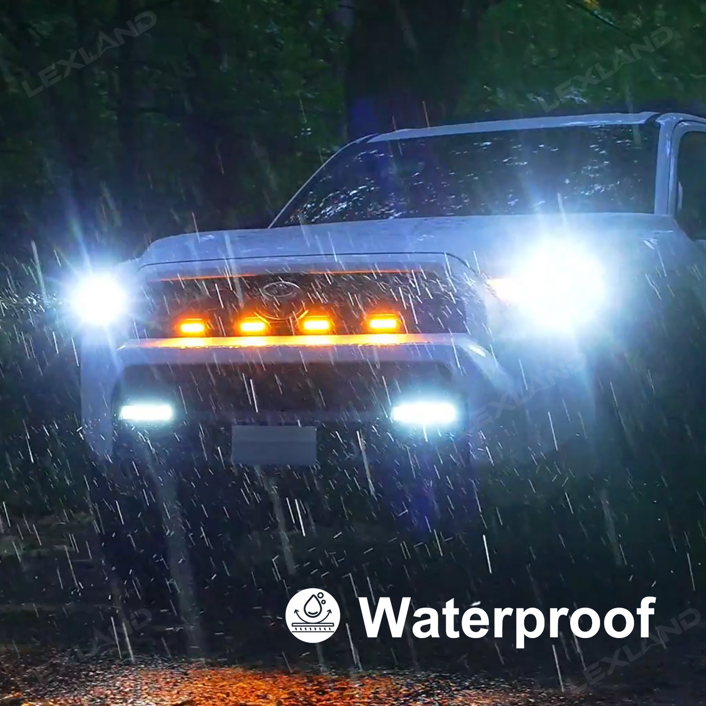 4Runner Raptor Lights LED Front Grille Lights Amber Lights 2.0 For Toyota