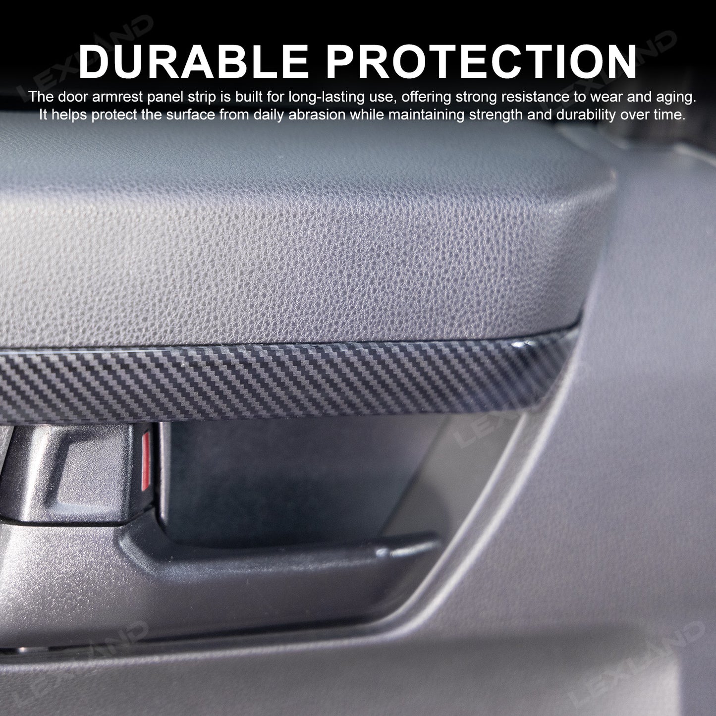 Tacoma Door Trim Cover ABS Front & Rear Door Protector Interior Trim Strip for Toyota