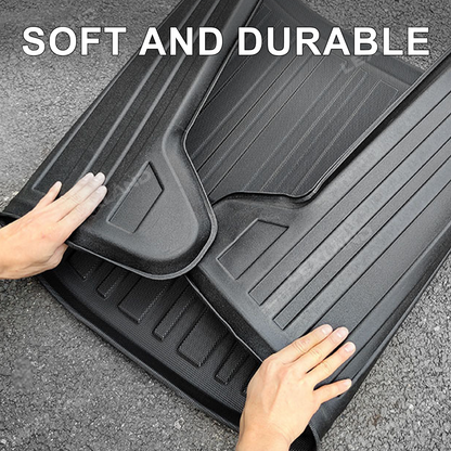 4Runner Cargo Mat & Seat Back Protector Set TPE All-Weather Trunk Mat for Toyota