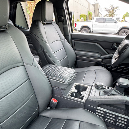 4Runner Center Console Cover Diamond-Quilted Leather Armrest Cover Interior Trim Protector