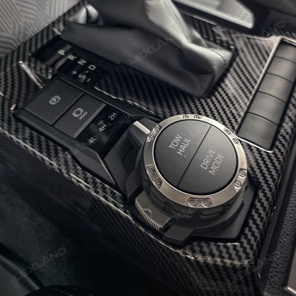 4Runner Interior Cover Trim ABS Carbon Fiber Style Protective Overlays For Toyota