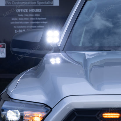 Tacoma/4Runner Baja Designs Ditch Lights Kit Squadron Pro LED A-pillar Lights for Toyota
