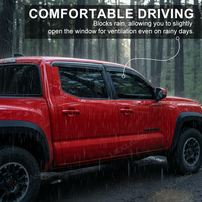 Tacoma Window Deflectors ABS Window Visors Rain Guards for Toyota