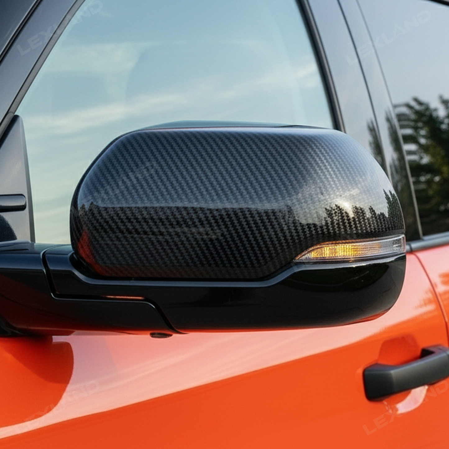 Tundra Mirror Caps ABS Side Mirror Covers Rearview Mirror Overlay for Toyota