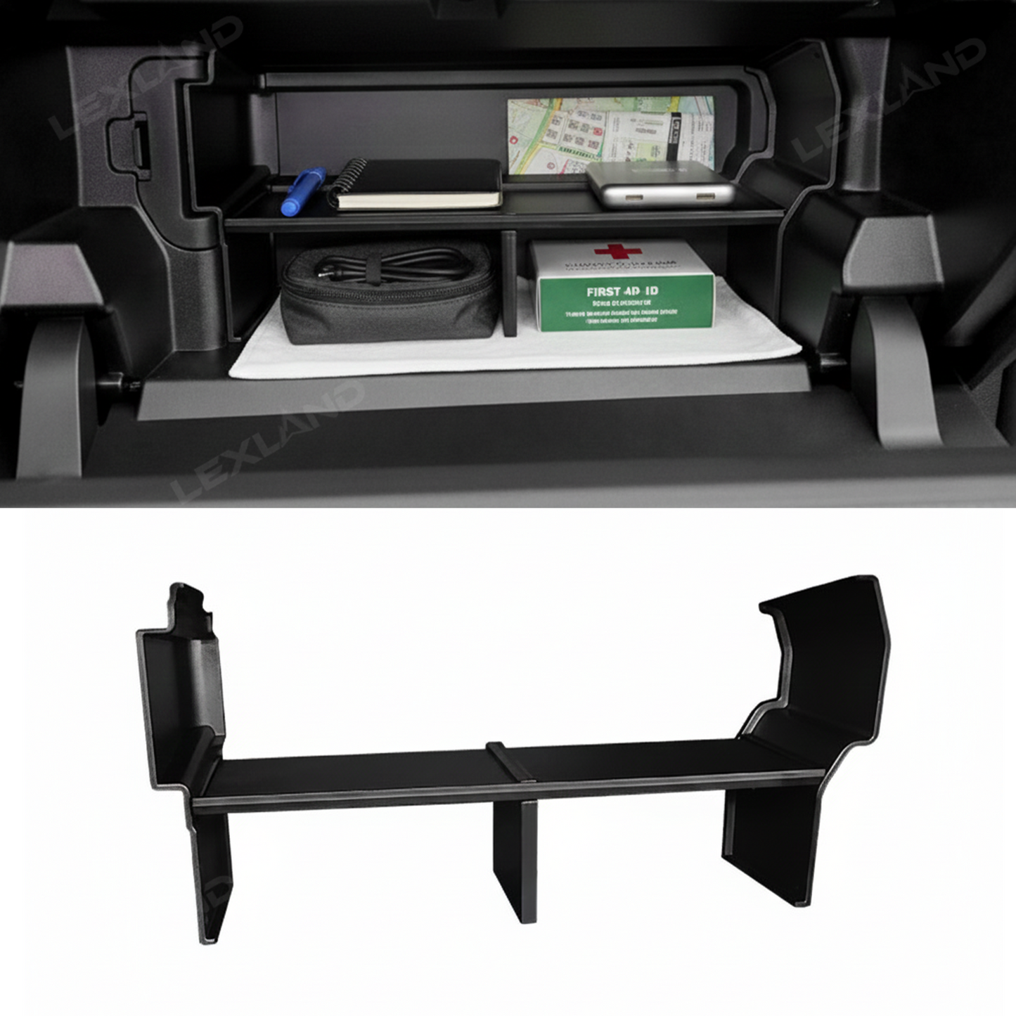 Tacoma Glove Box Organizer Insert Storage Divider Interior Accessories for Toyota