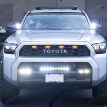 4Runner TRD-Style Front Bumper Grille with Amber Light & LED Light Bar for Toyota