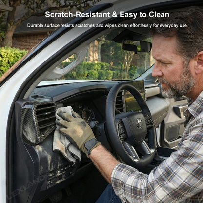 Tundra Dashboard Air Vent Covers AC Vent Overlays ABS Interior Trim 4PCS for Toyota