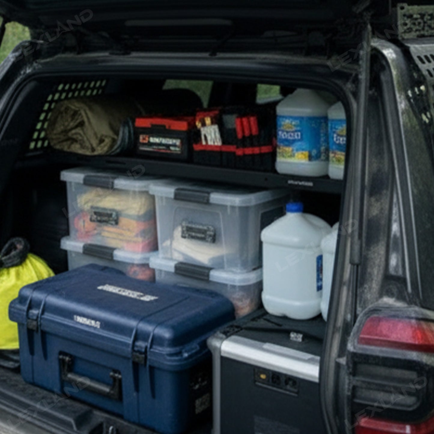 4Runner Molle Panel Storage Shelf Trunk Organizer Luggage Storage Carrier for Toyota