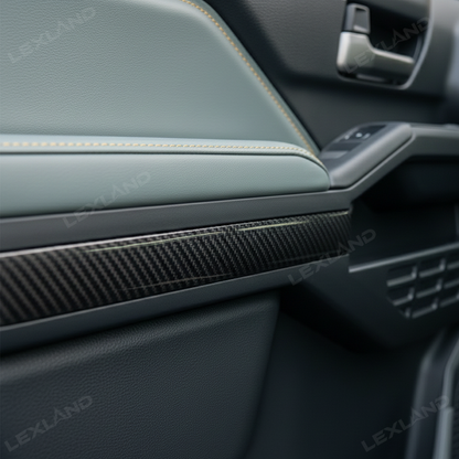 Tacoma Door Panel Strips ABS Carbon Fiber Style Interior Decor Cover Trim for Toyota
