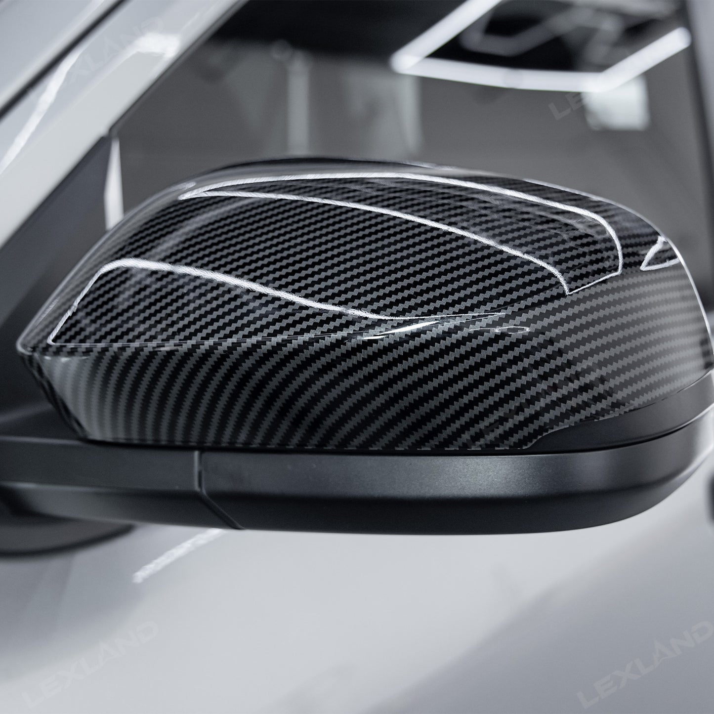 4Runner/Tacoma Side Mirror Covers ABS Carbon Fiber Style Mirror Caps for Toyota