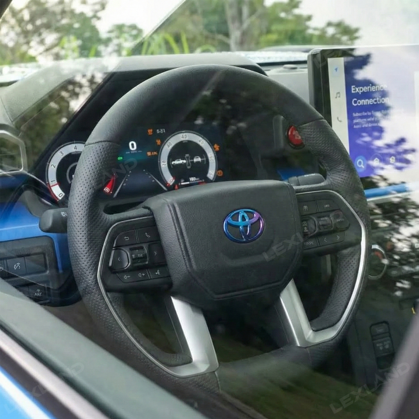 Tacoma /4Runner Custom Steering Wheel Airbag Replacement Cover with LED Illuminated Emblem Logo