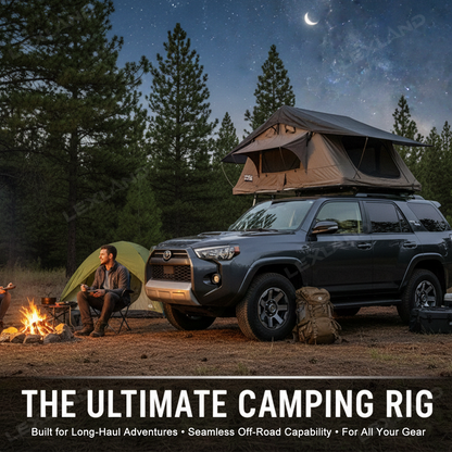 4Runner Roof Rack Cross Bars Side Rails Aluminum Cargo Carrier Crossbars for Toyota